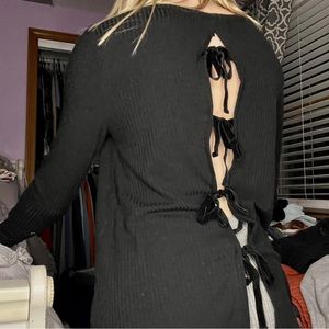 Open Back Tie-Up Top